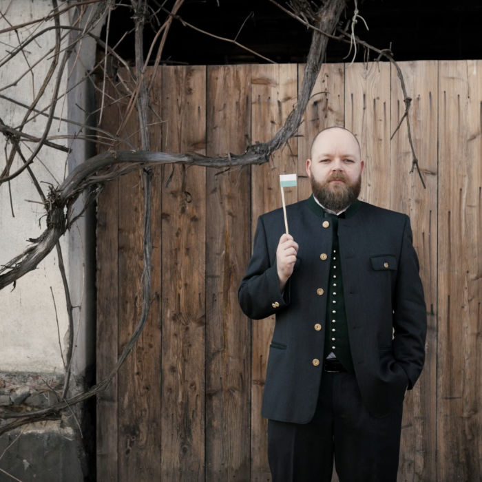 A still photo from the music video of Heathen Foray's Steirermen San Very Good